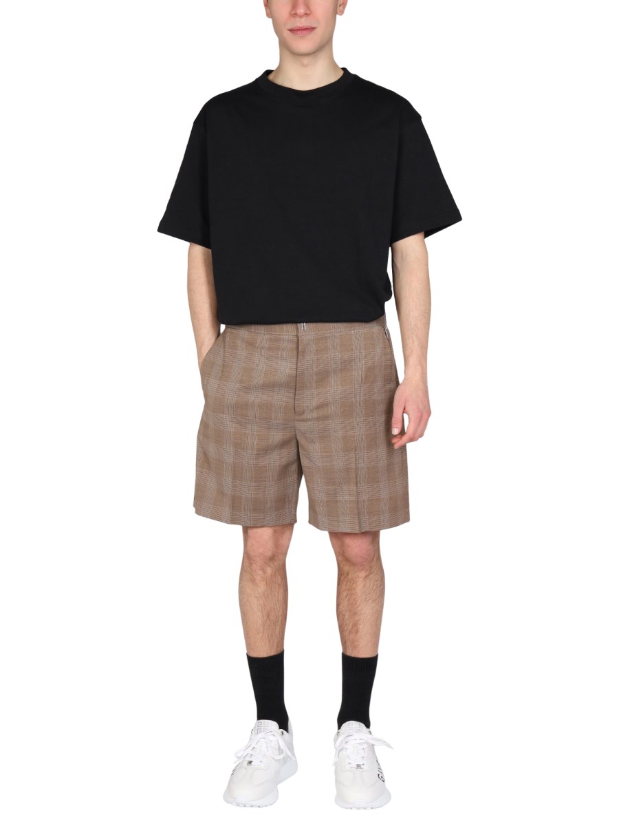 GIVENCHY BERMUDA IN LANA CON MOTIVO PRINCIPE DI GALLES