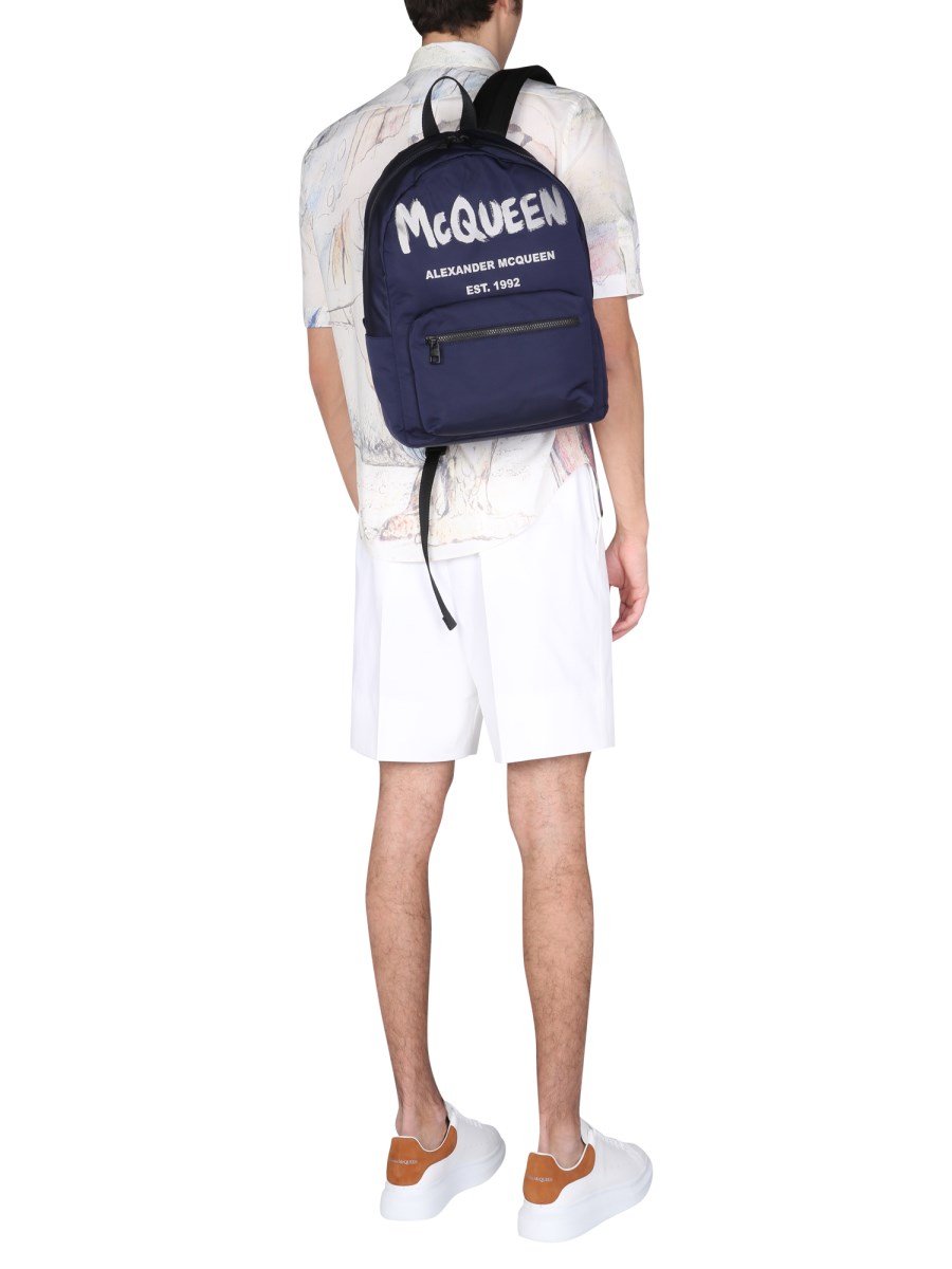 ALEXANDER McQUEEN BERMUDA SARTORIALI IN TELA DI COTONE