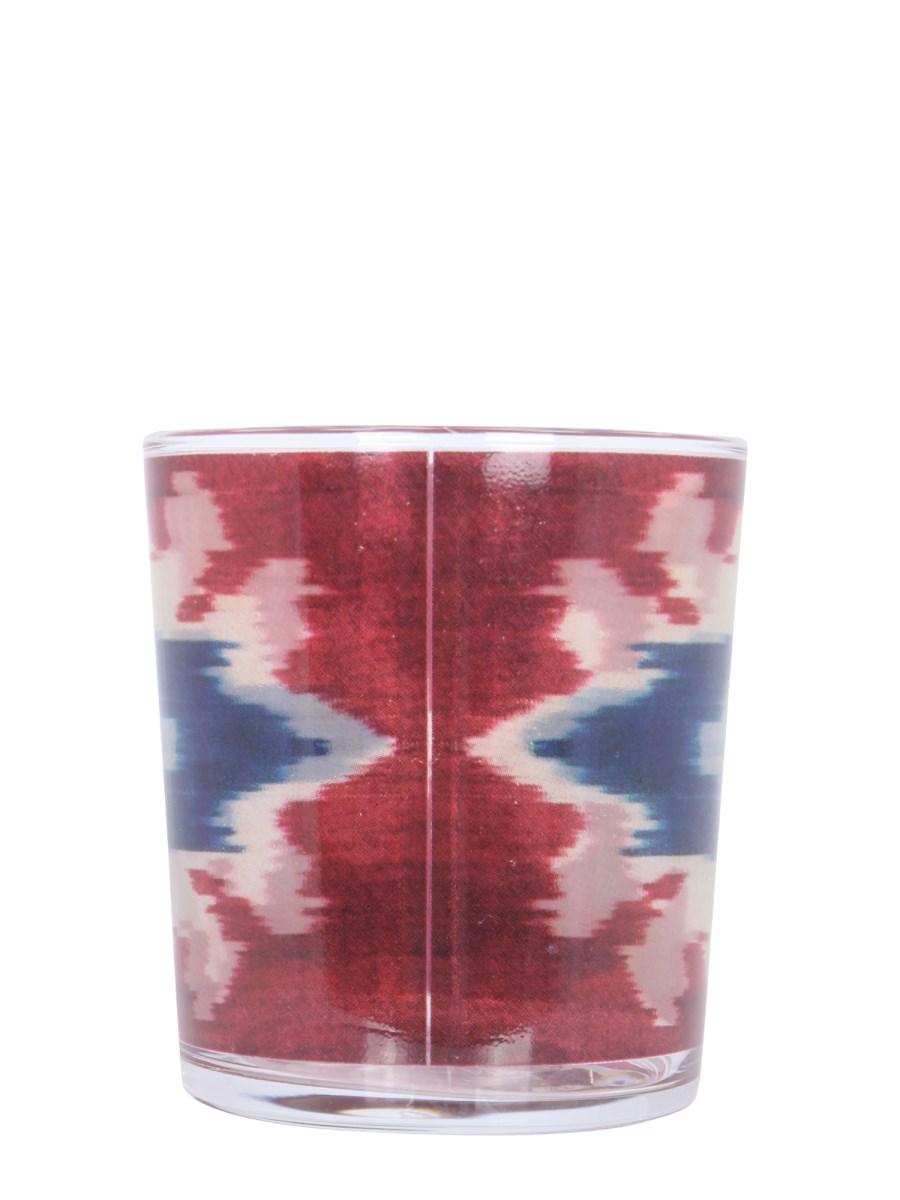 LES-OTTOMANS BICCHIERE IN VETRO CON STAMPA IKAT GOLD