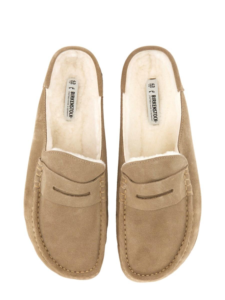 BIRKENSTOCK SANDALO "NAPLES" IN SHEARLING