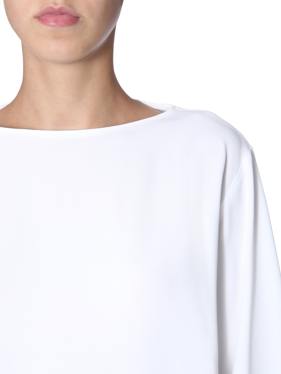 ALBERTA FERRETTI BLUSA OVERSIZE FIT CON SCOLLO A BARCA