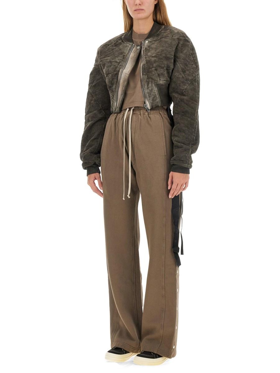 RICK OWENS DRKSHDW BOMBER COLLAGE IMBOTTITO IN COTONE