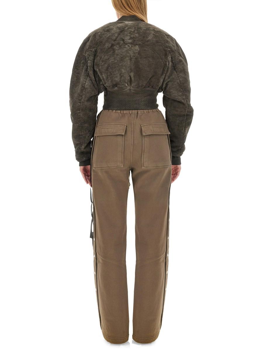 RICK OWENS DRKSHDW BOMBER COLLAGE IMBOTTITO IN COTONE