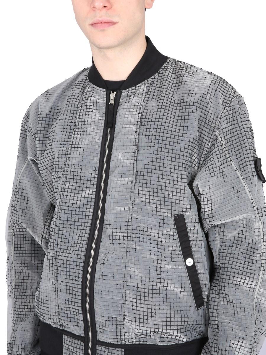 STONE ISLAND SHADOW PROJECT BOMBER DISTORTED RIPSTOP ORGANZA-TC
