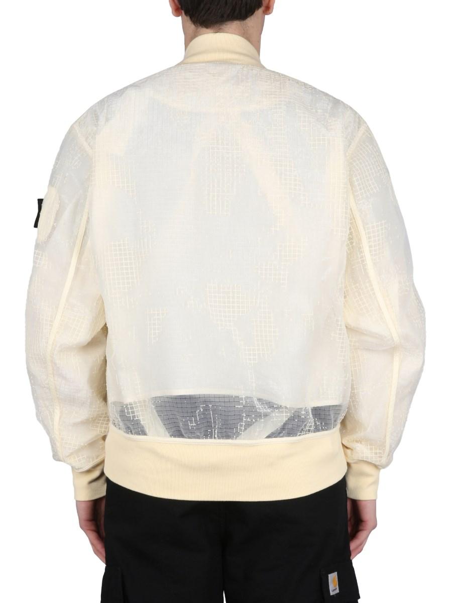STONE ISLAND SHADOW PROJECT BOMBER DISTORTED RIPSTOP ORGANZA-TC