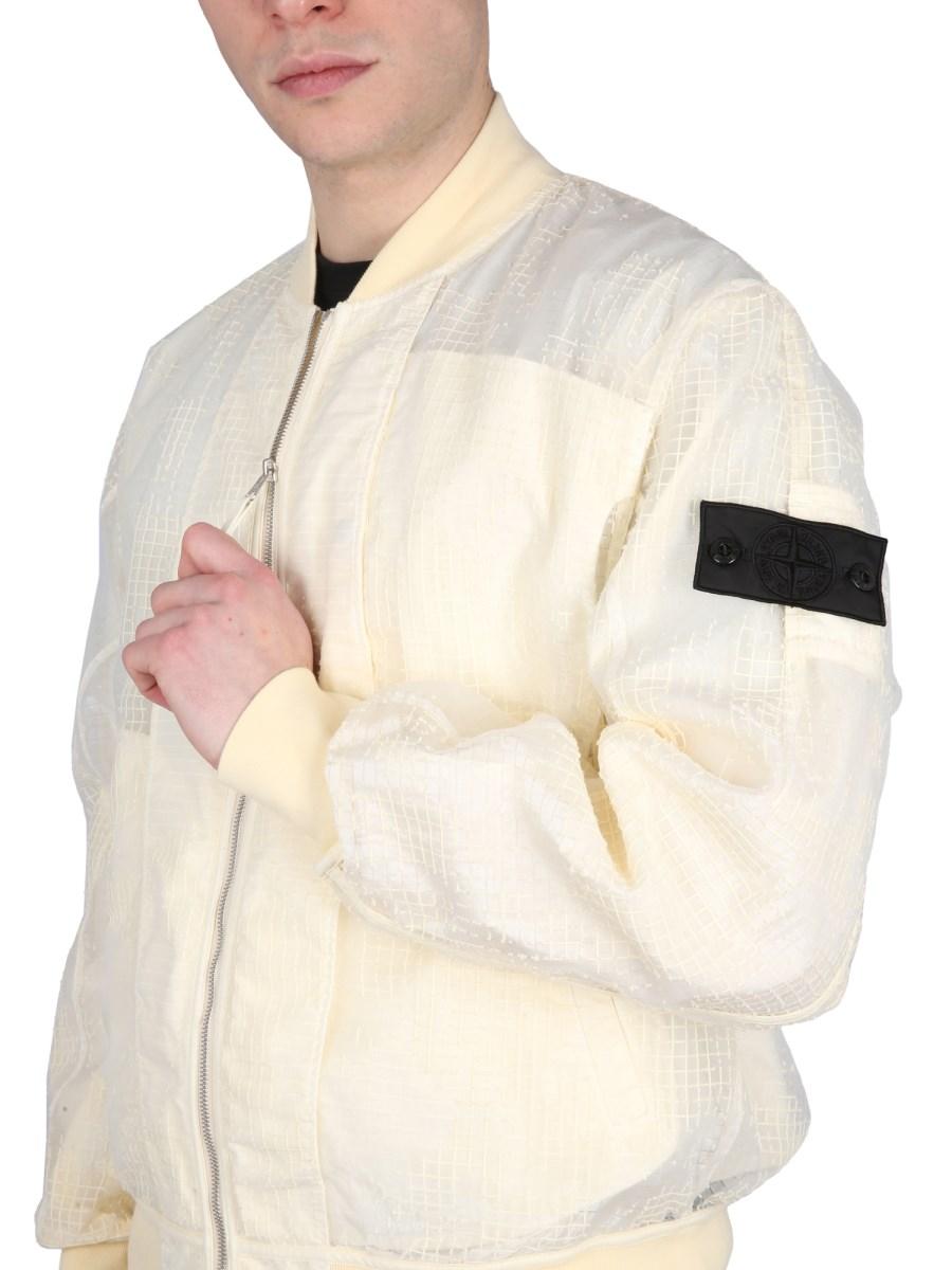 STONE ISLAND SHADOW PROJECT BOMBER DISTORTED RIPSTOP ORGANZA-TC