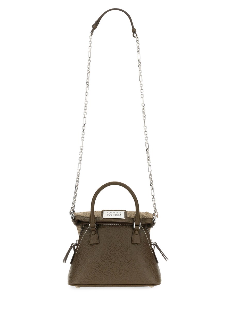 MAISON MARGIELA BORSA 5AC MICRO IN PELLE CON TRACOLLA IN CATENA