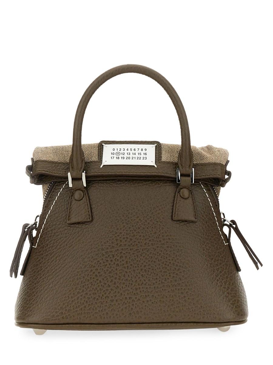 MAISON MARGIELA BORSA 5AC MICRO IN PELLE CON TRACOLLA IN CATENA