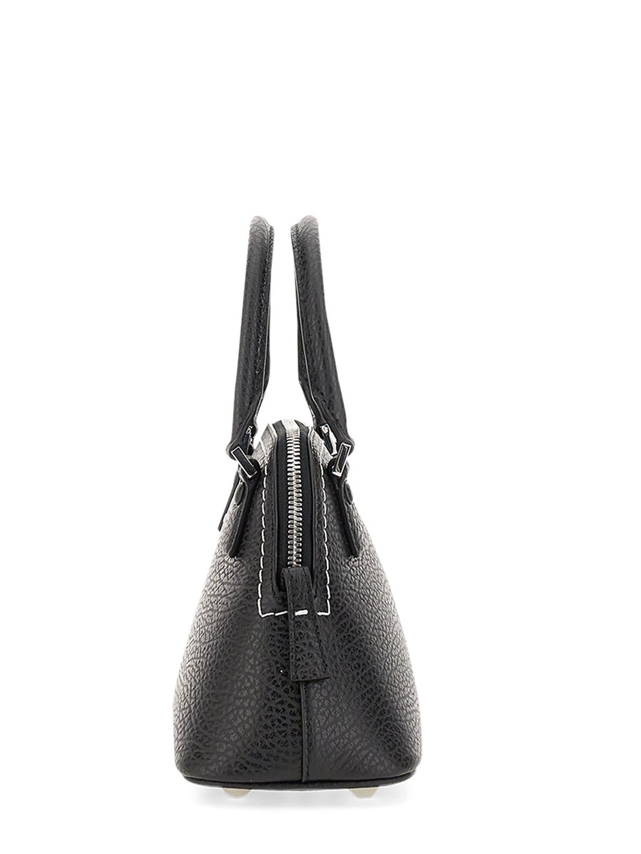 MAISON MARGIELA BORSA "5AC MICRO" IN PELLE GOFFRATA CON TRACOLLA IN CATENA