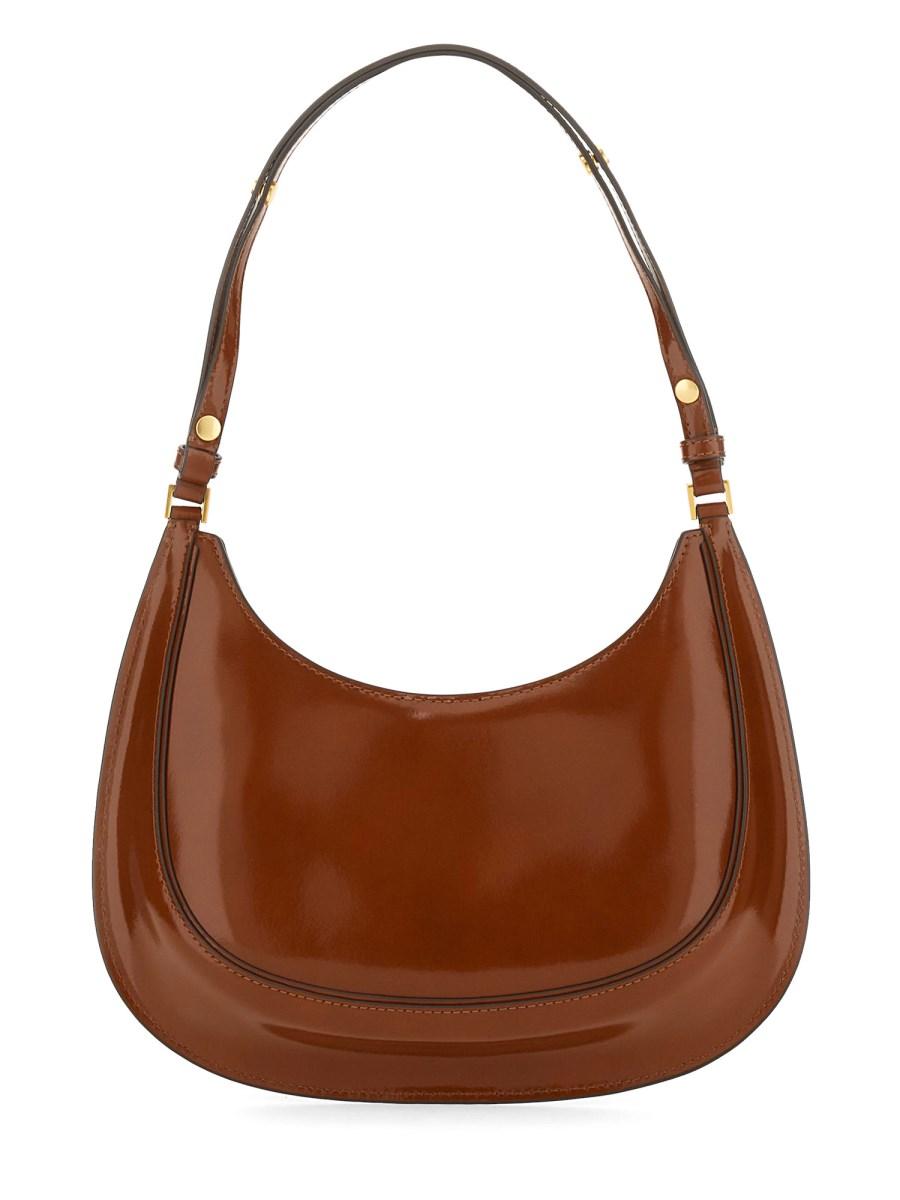 TORY BURCH BORSA A MEZZALUNA ROBINSON IN PELLE SPAZZOLATA