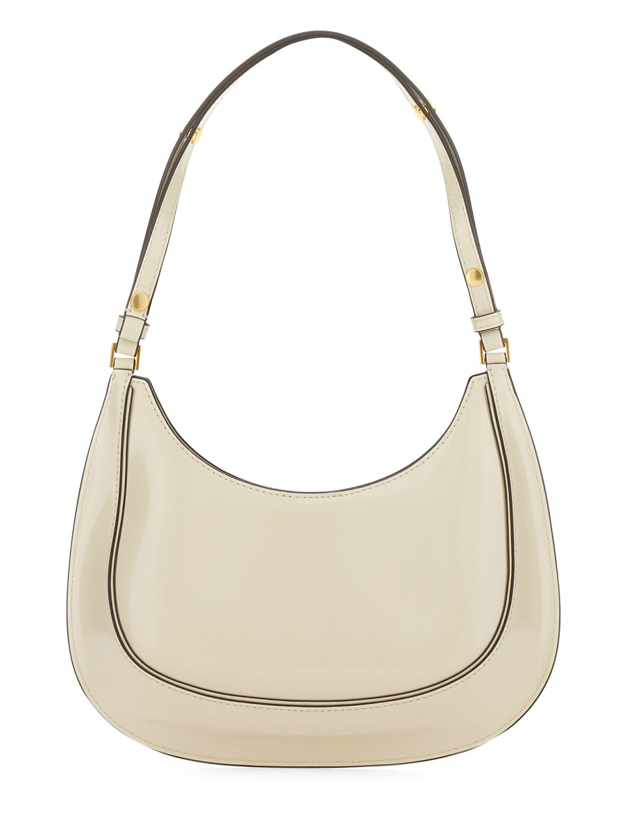 TORY BURCH BORSA A MEZZALUNA ROBINSON IN PELLE SPAZZOLATA