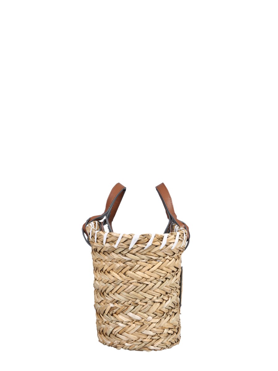 ANYA HINDMARCH BORSA A SECCHIELLO EYES SMALL IN SEAGRASS