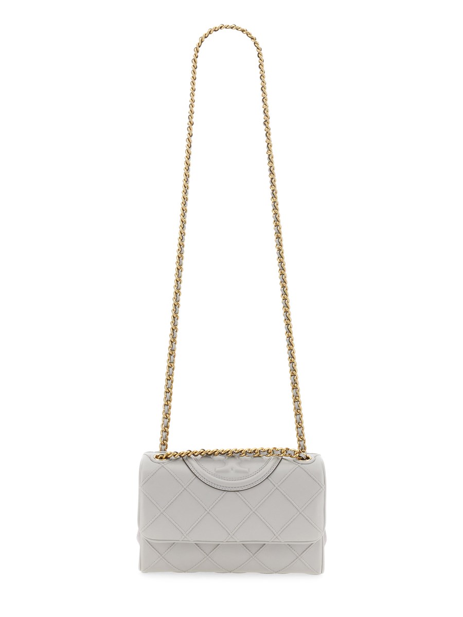 TORY BURCH BORSA A SPALLA "FLEMING" SMALL CONVERTIBLE IN NAPPA