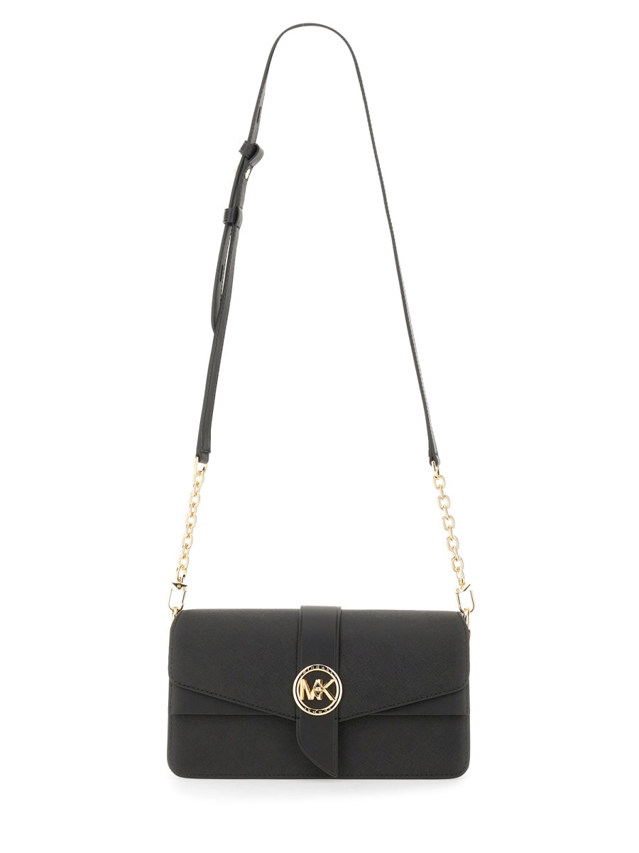 MICHAEL BY MICHAEL KORS BORSA A SPALLA GREENWICH IN PELLE SAFFIANO