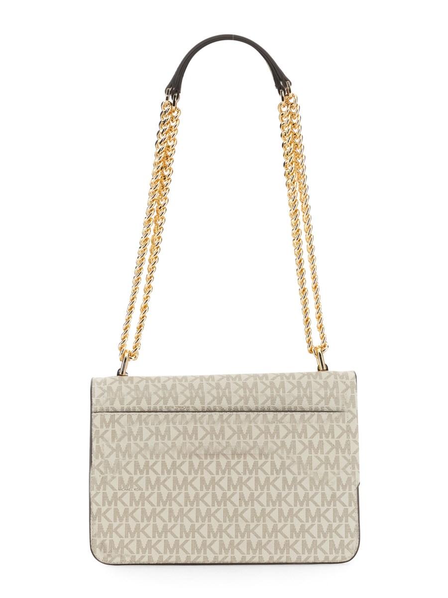 MICHAEL BY MICHAEL KORS BORSA A SPALLA HEATER LARGE CON LOGO