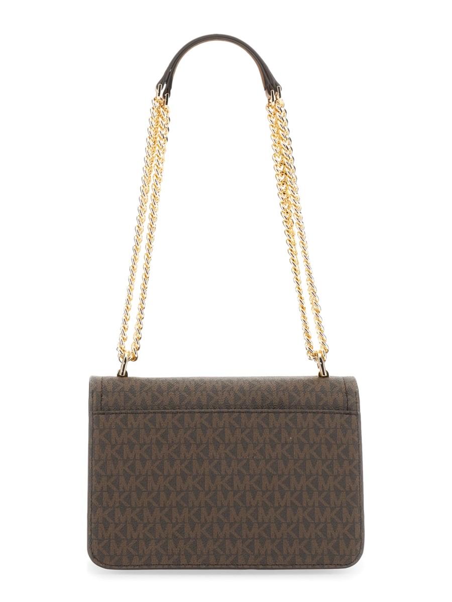 MICHAEL BY MICHAEL KORS BORSA A SPALLA HEATHER GRANDE CON LOGO
