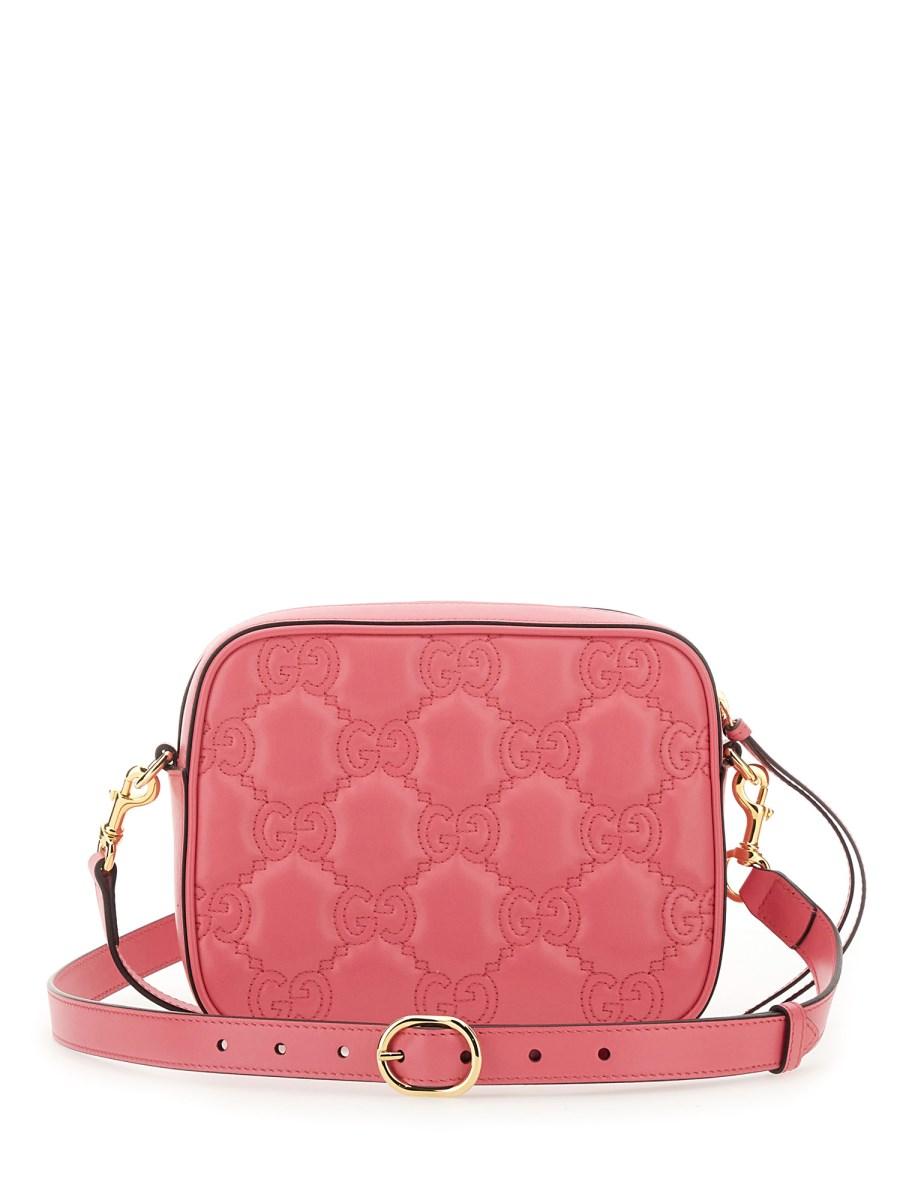 GUCCI BORSA A SPALLA IN PELLE MATELASSE CON MONOGRAMMA