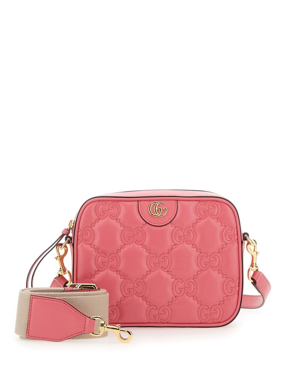 GUCCI BORSA A SPALLA IN PELLE MATELASSE CON MONOGRAMMA