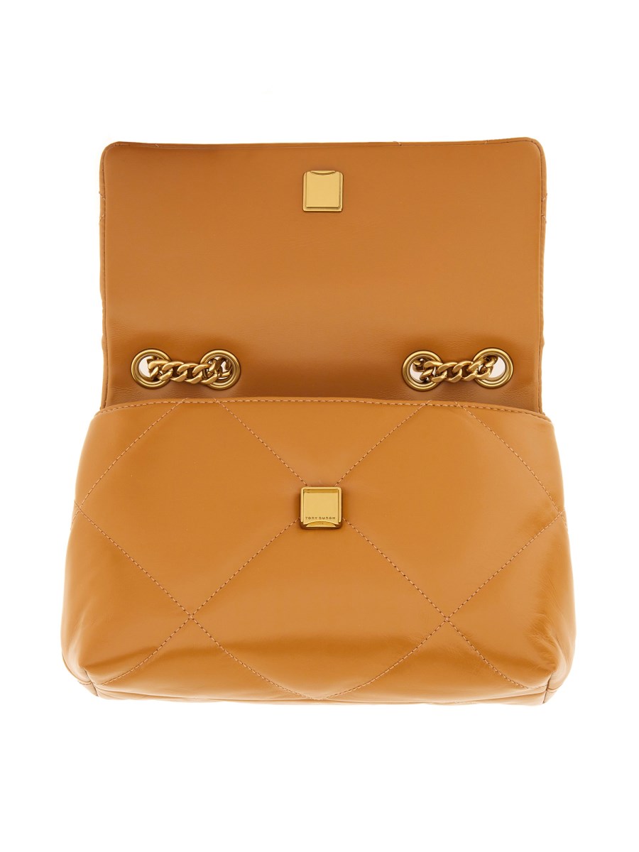 TORY BURCH BORSA A SPALLA "KIRA" CONVERTIBILECON TRAPUNTATURA A DIAMANTE