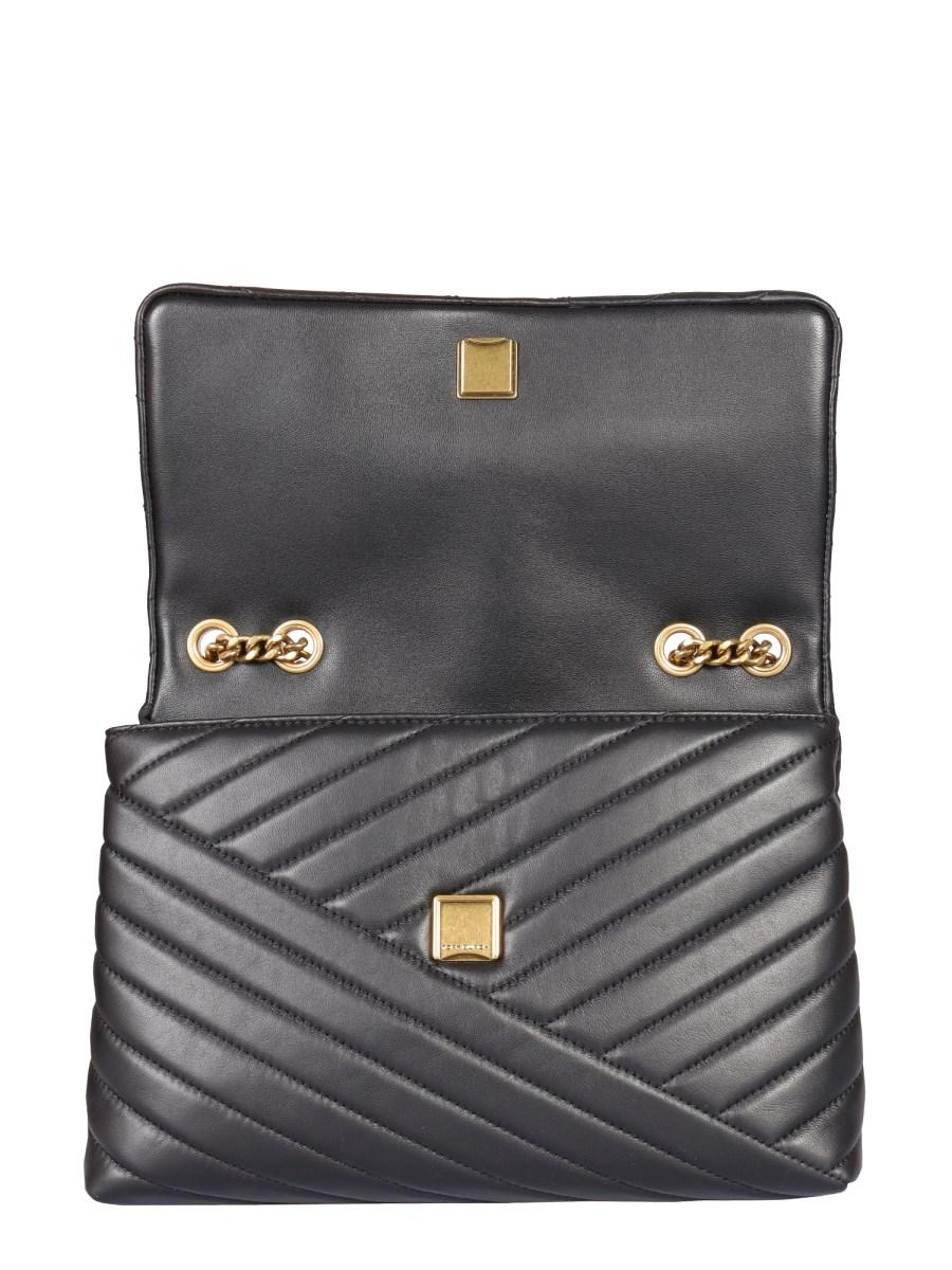 TORY BURCH BORSA A SPALLA KIRA CONVERTIBLE IN PELLE CHEVRON
