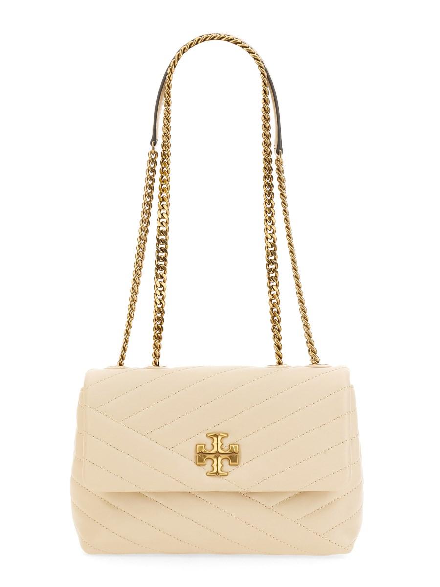 TORY BURCH BORSA A SPALLA "KIRA" SMALL CONVERTIBLE IN PELLE CHEVRON