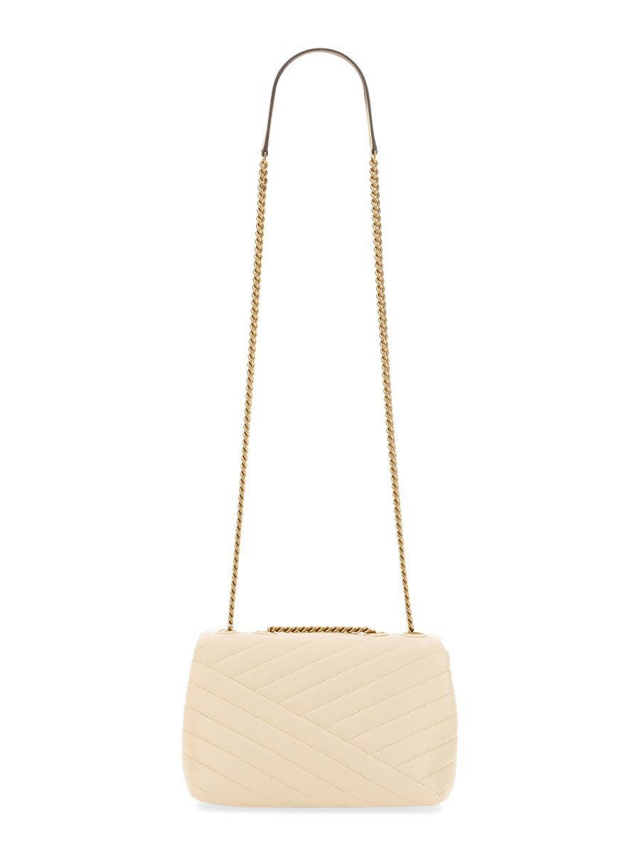 TORY BURCH BORSA A SPALLA "KIRA" SMALL CONVERTIBLE IN PELLE CHEVRON