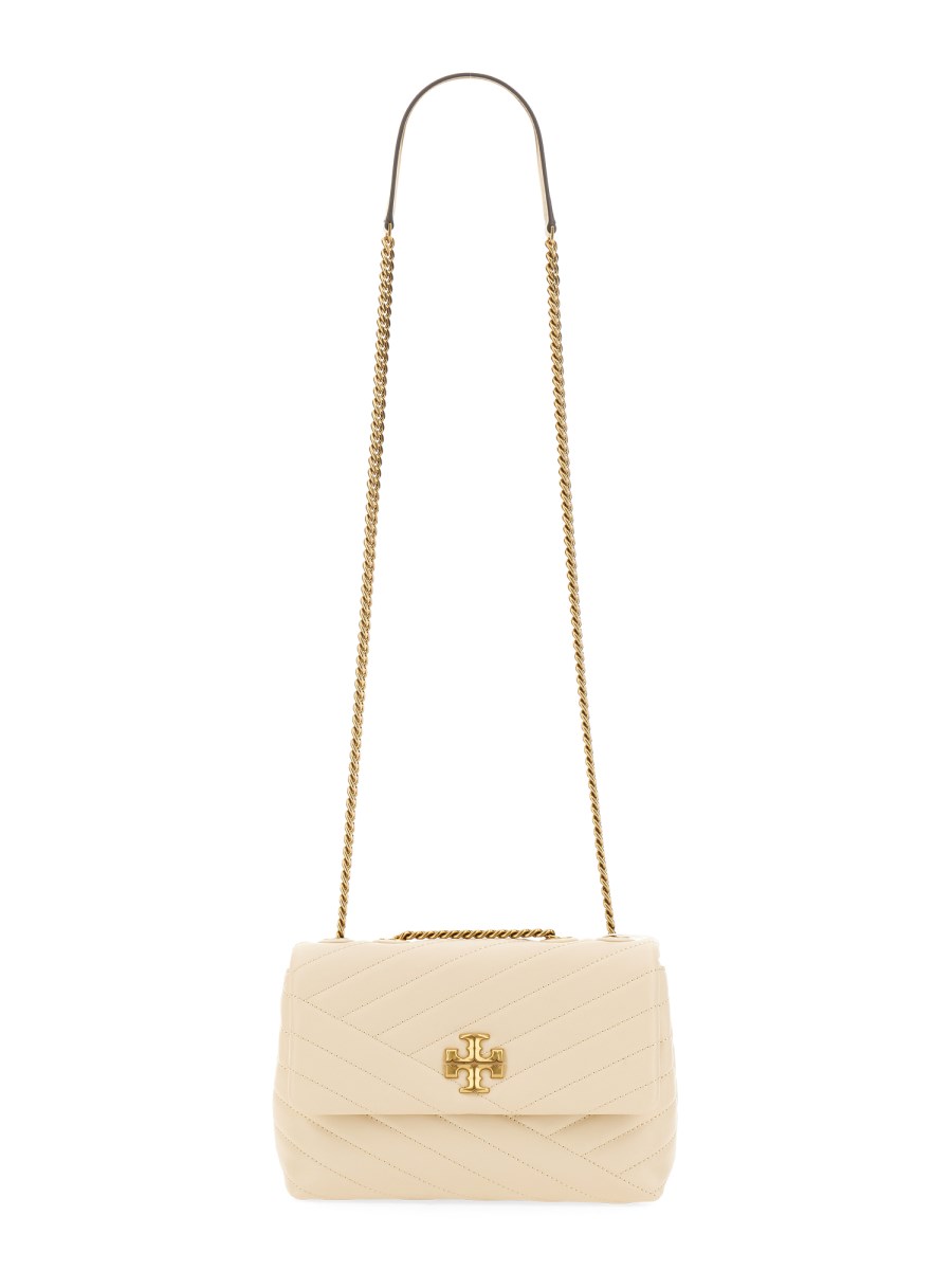 TORY BURCH BORSA A SPALLA "KIRA" SMALL CONVERTIBLE IN PELLE CHEVRON