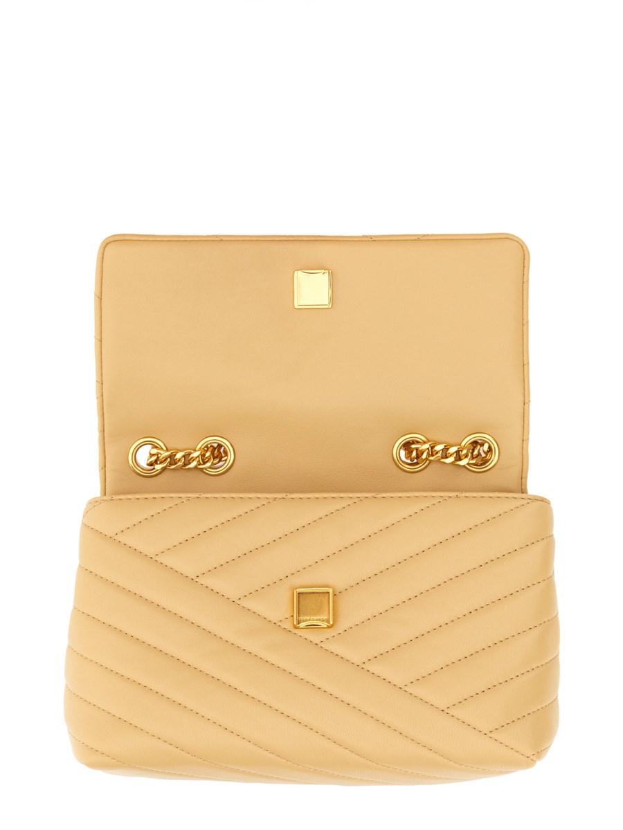 TORY BURCH BORSA A SPALLA KIRA SMALL CONVERTIBLE IN PELLE CHEVRON