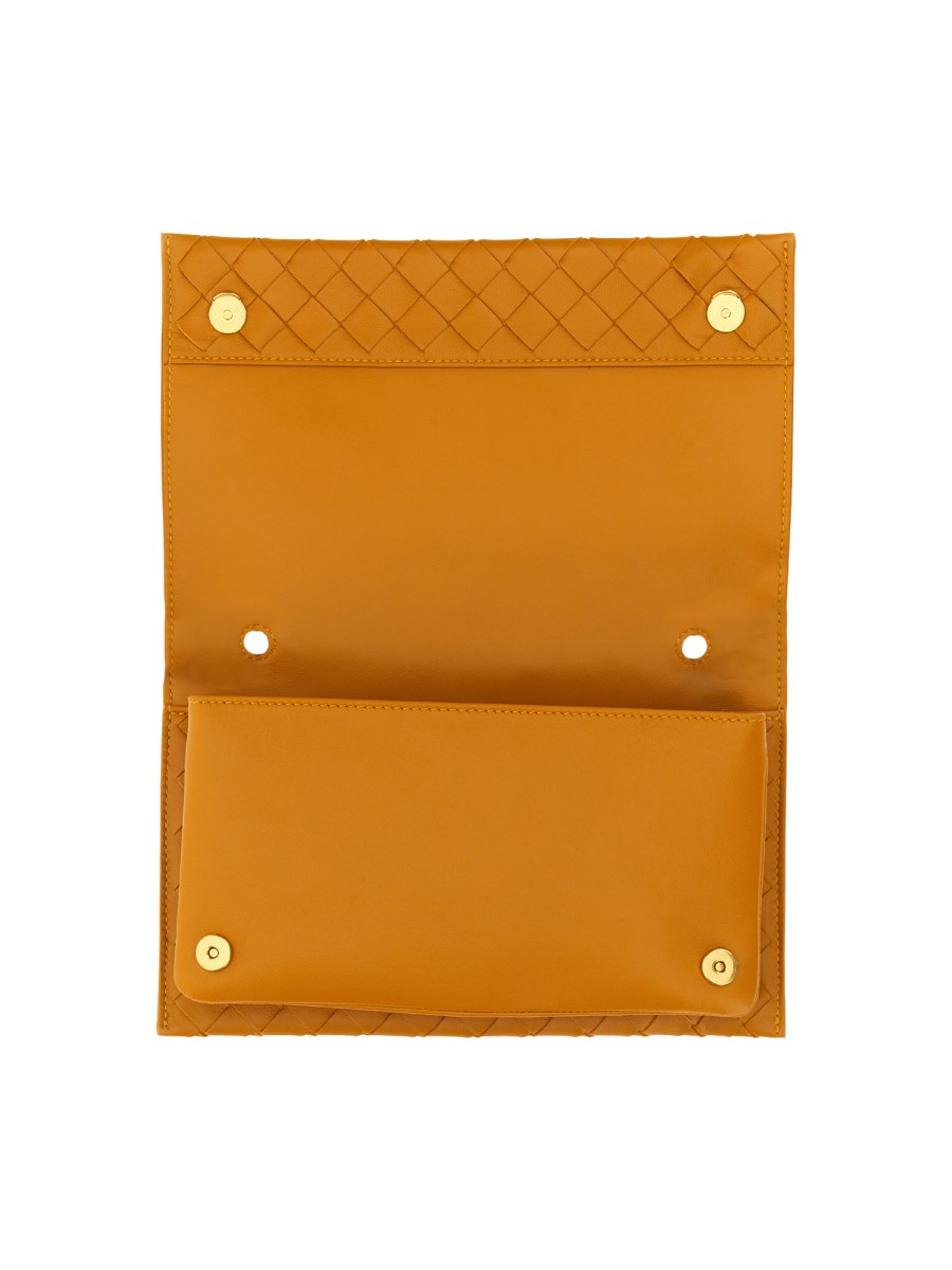 BOTTEGA VENETA BORSA A SPALLA MINI IN PELLE CON MOTIVO INTRECCIATO
