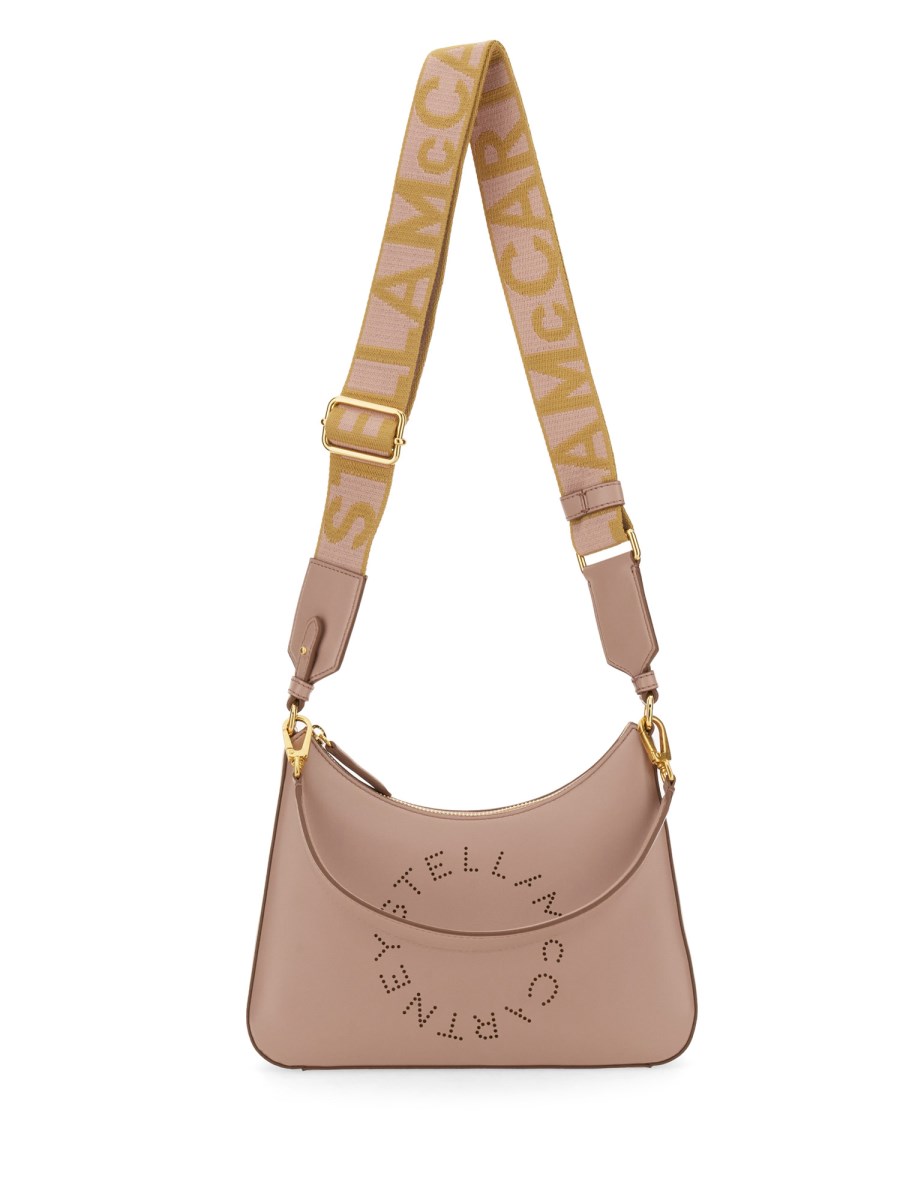 STELLA McCARTNEY BORSA A SPALLA SMALL CON LOGO IN ALTER NAPPA