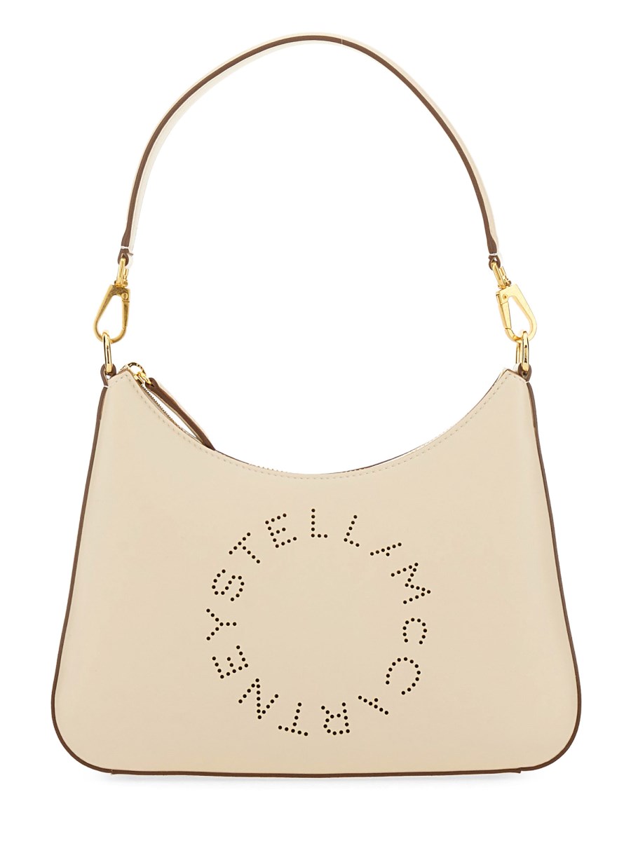 STELLA McCARTNEY BORSA A SPALLA SMALL CON LOGO IN ALTER NAPPA