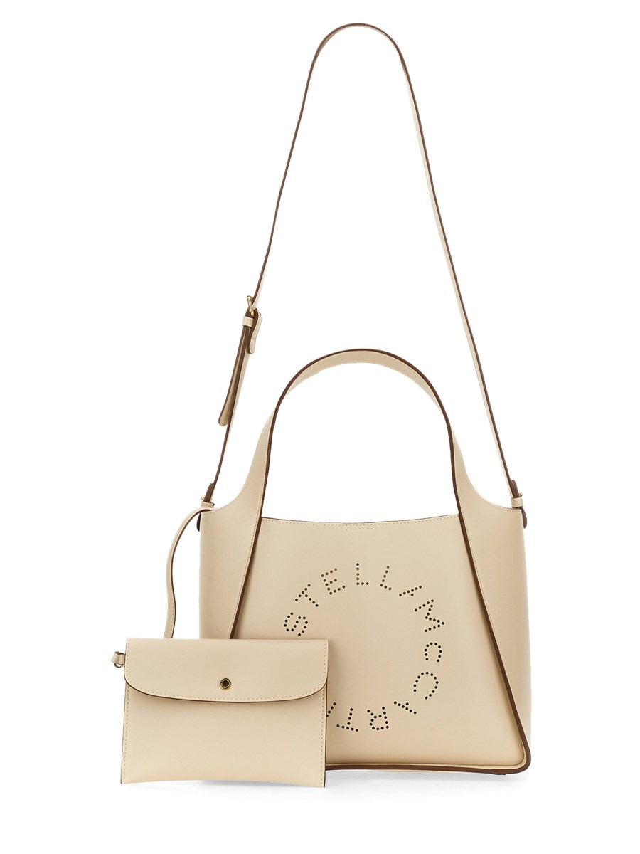 STELLA McCARTNEY BORSA A TRACOLLA CON LOGO IN ALTER NAPPA
