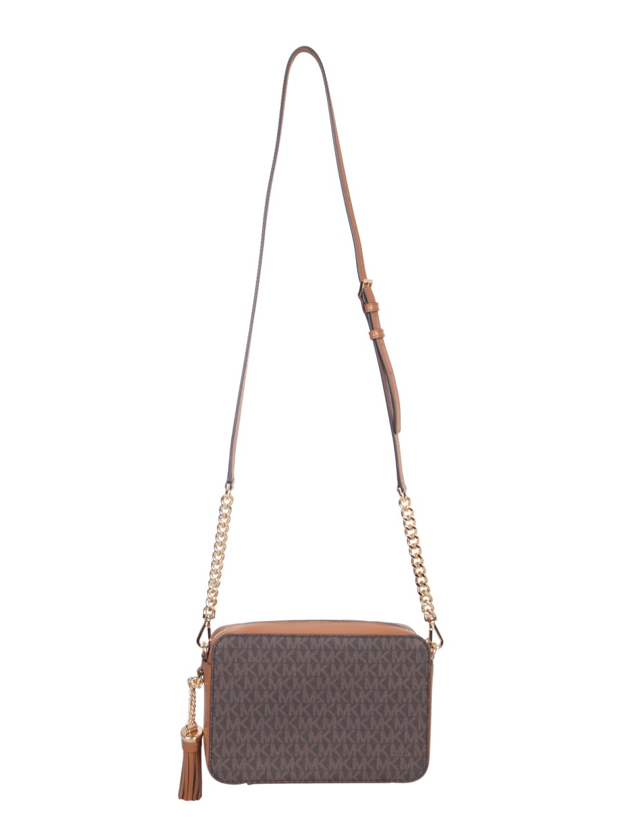 MICHAEL BY MICHAEL KORS BORSA A TRACOLLA "GINNY" MEDIUM IN TELA RIVESTITA