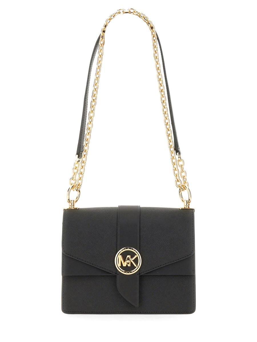 MICHAEL BY MICHAEL KORS BORSA A TRACOLLA GREENWICH IN PELLE SAFFIANO