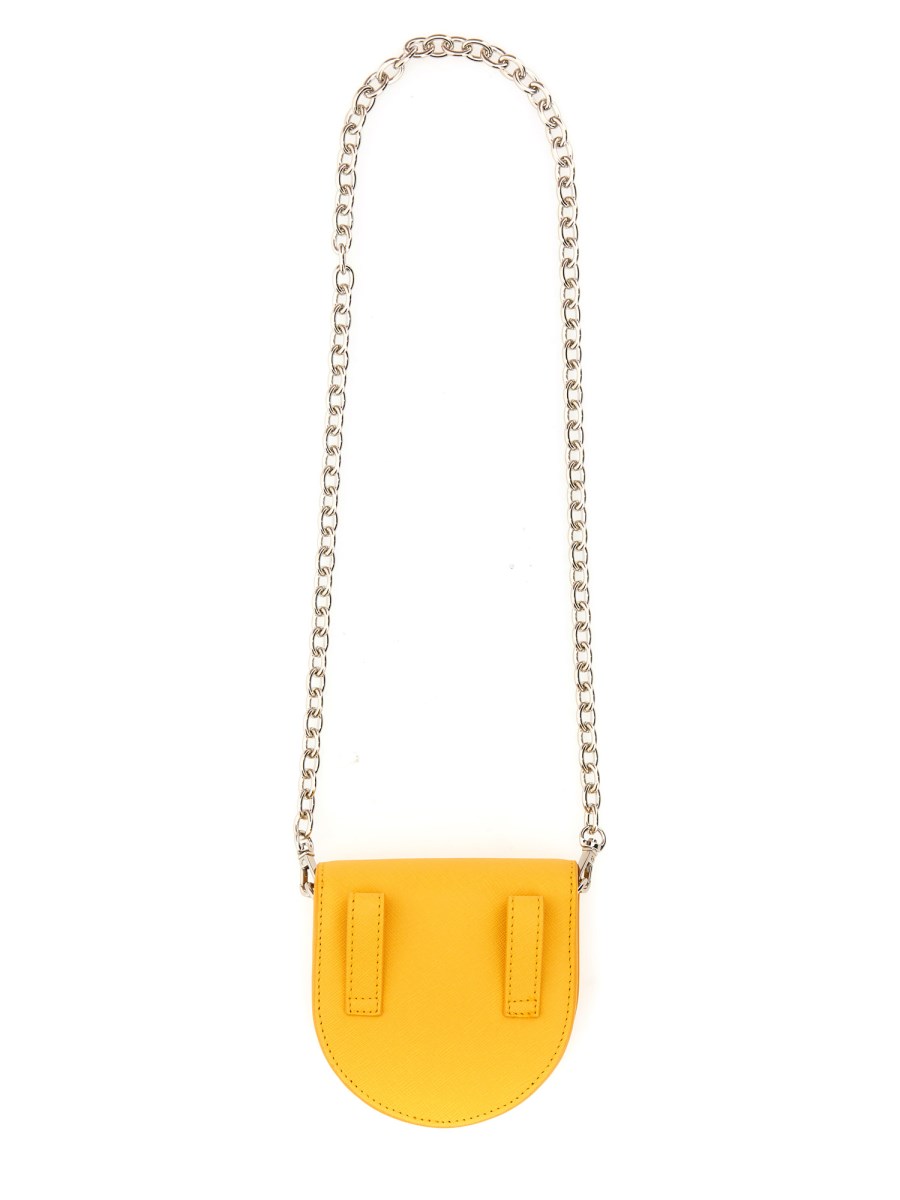 VIVIENNE WESTWOOD BORSA A TRACOLLA "HALF MOON" IN PELLE