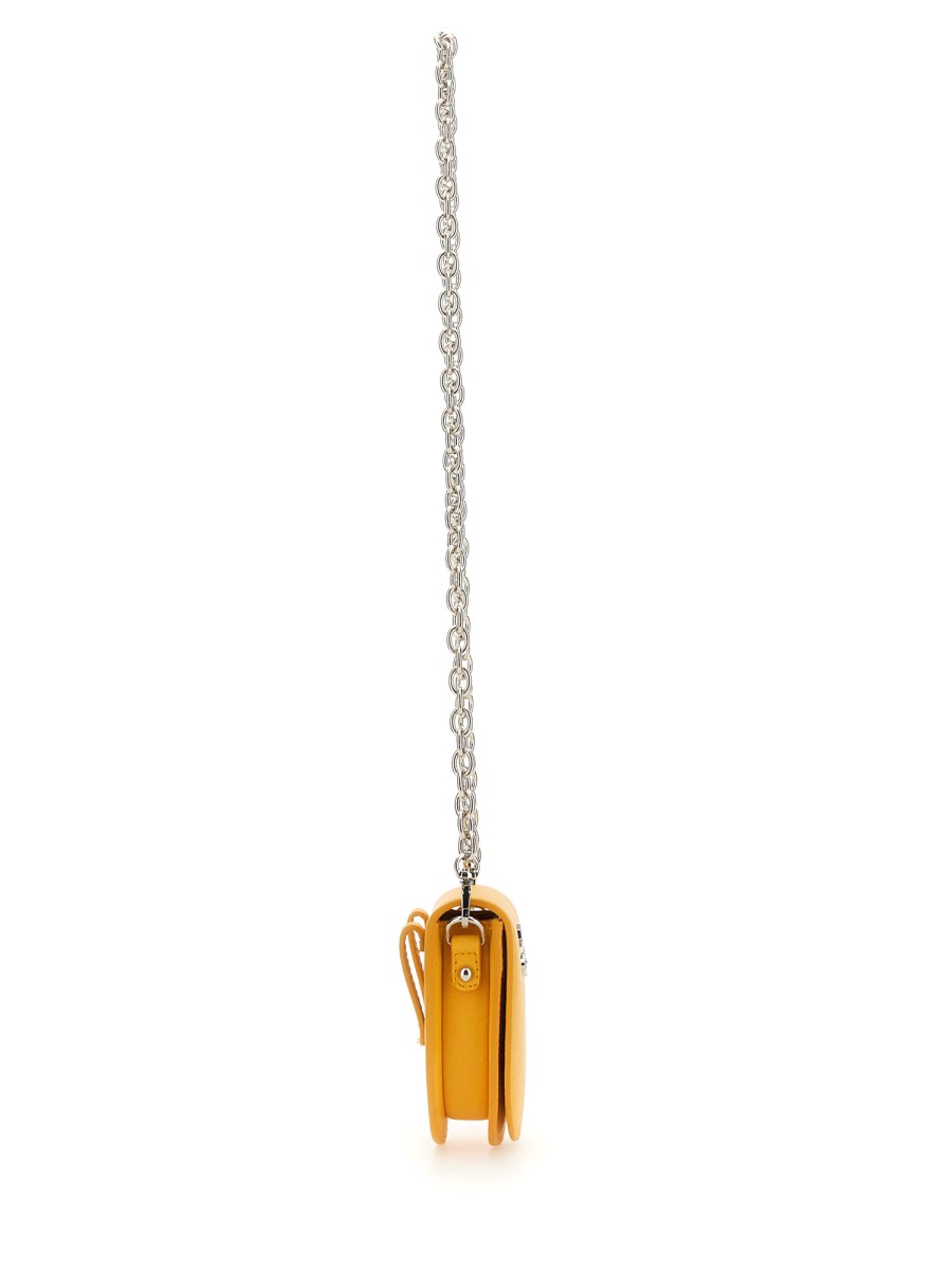 VIVIENNE WESTWOOD BORSA A TRACOLLA "HALF MOON" IN PELLE