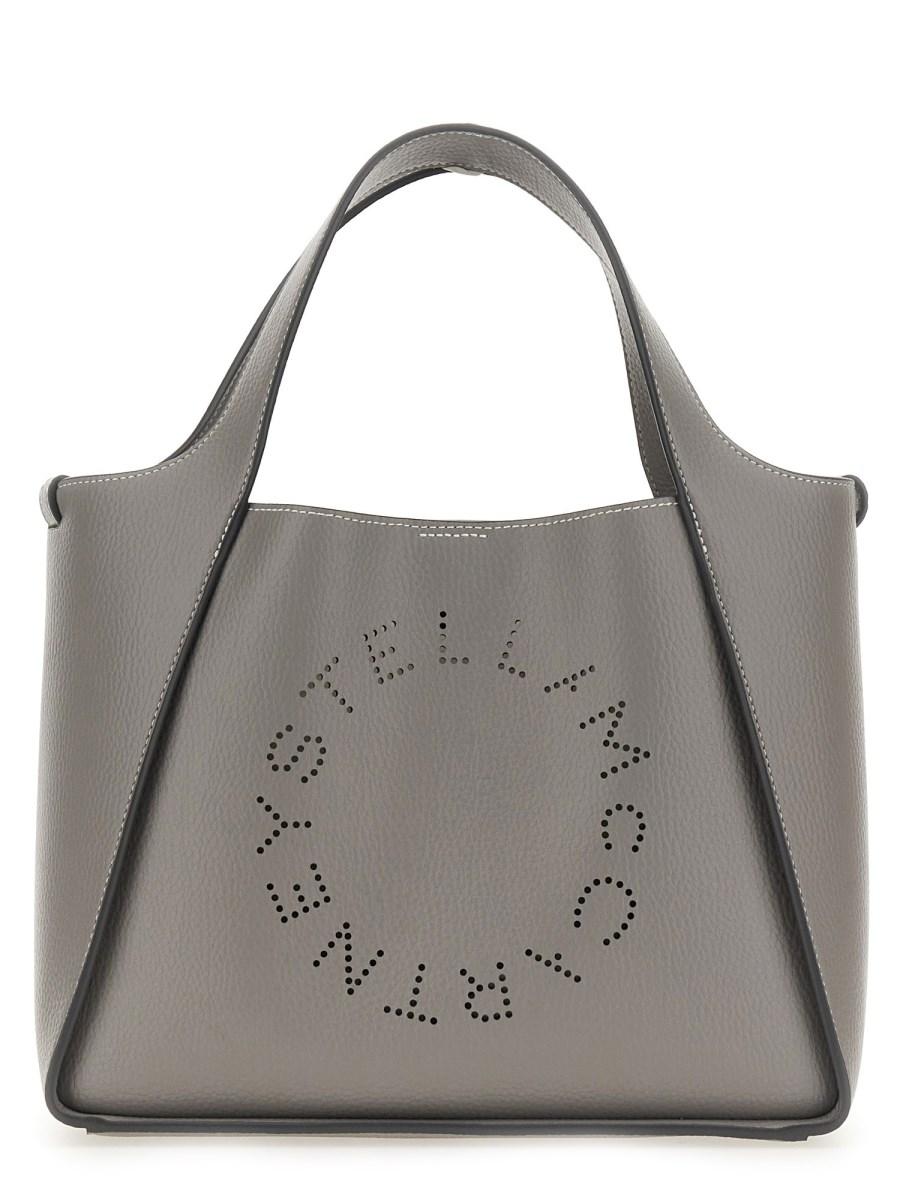 STELLA McCARTNEY BORSA A TRACOLLA IN ALTER NAPPA CON LOGO TRAFORATO