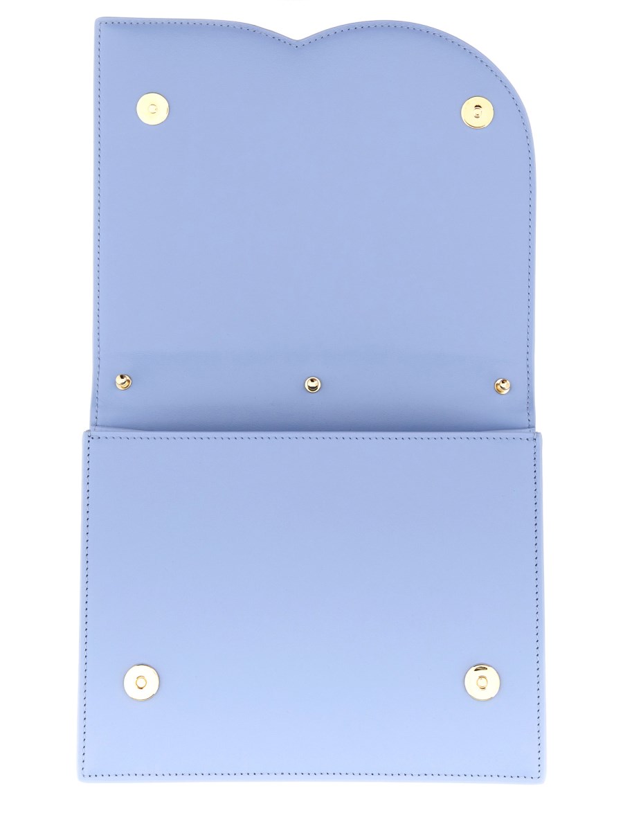 DOLCE & GABBANA BORSA A TRACOLLA IN PELLE CON LOGO DG