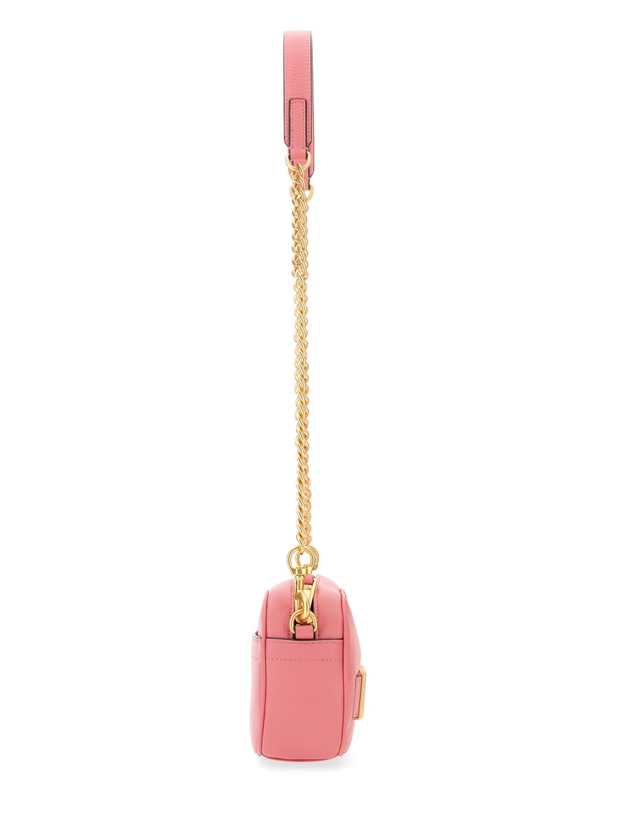 MOSCHINO BORSA A TRACOLLA IN PELLE MARTELLATA CON LOGO