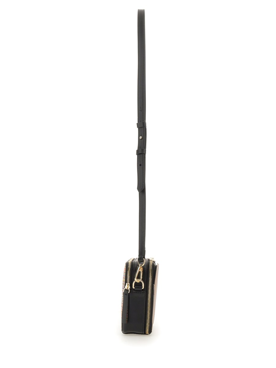 PAUL SMITH BORSA A TRACOLLA "SIGNATURE STRIPE" IN PELLE