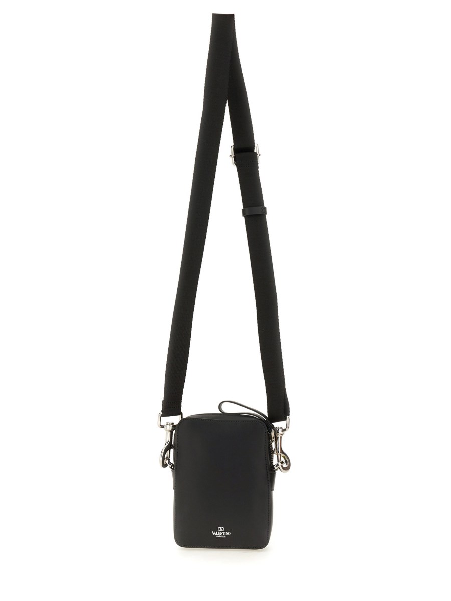 VALENTINO GARAVANI BORSA A TRACOLLA VLTN SMALL IN PELLE