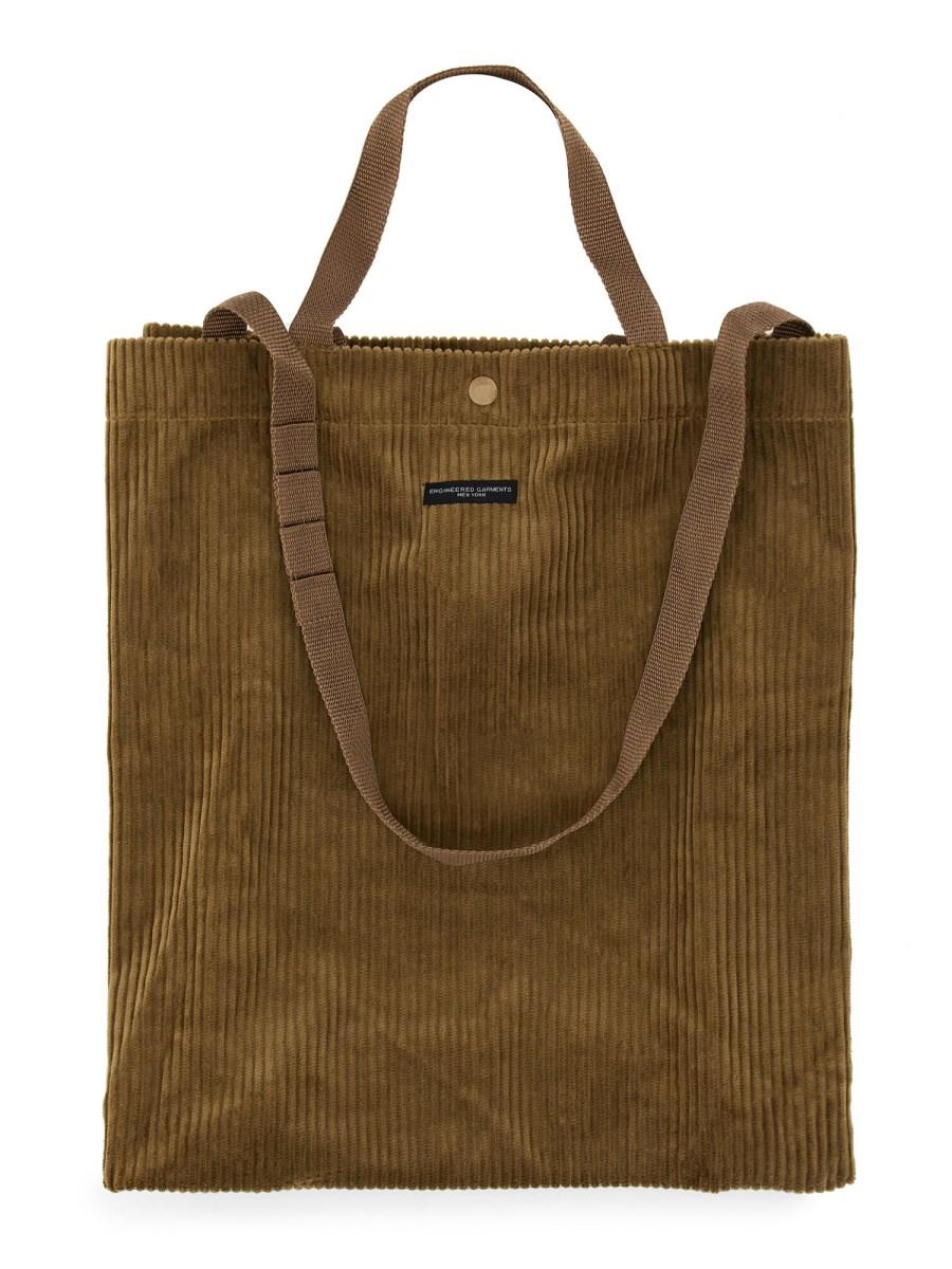 ENGINEERED GARMENTS BORSA "ALL TOTE" IN VELLUTO A COSTE
