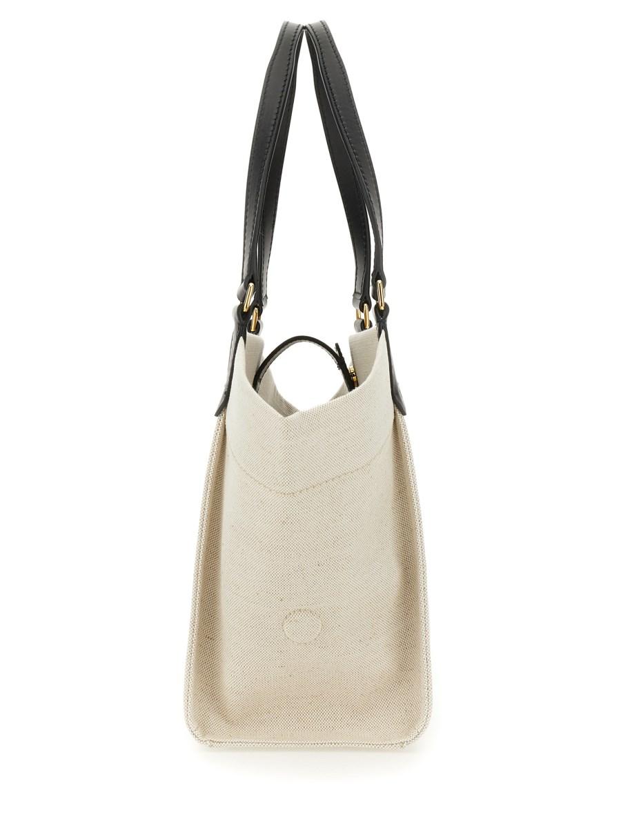TOM FORD BORSA "AMALFI" MEDIA IN TELA DI COTONE E PELLE
