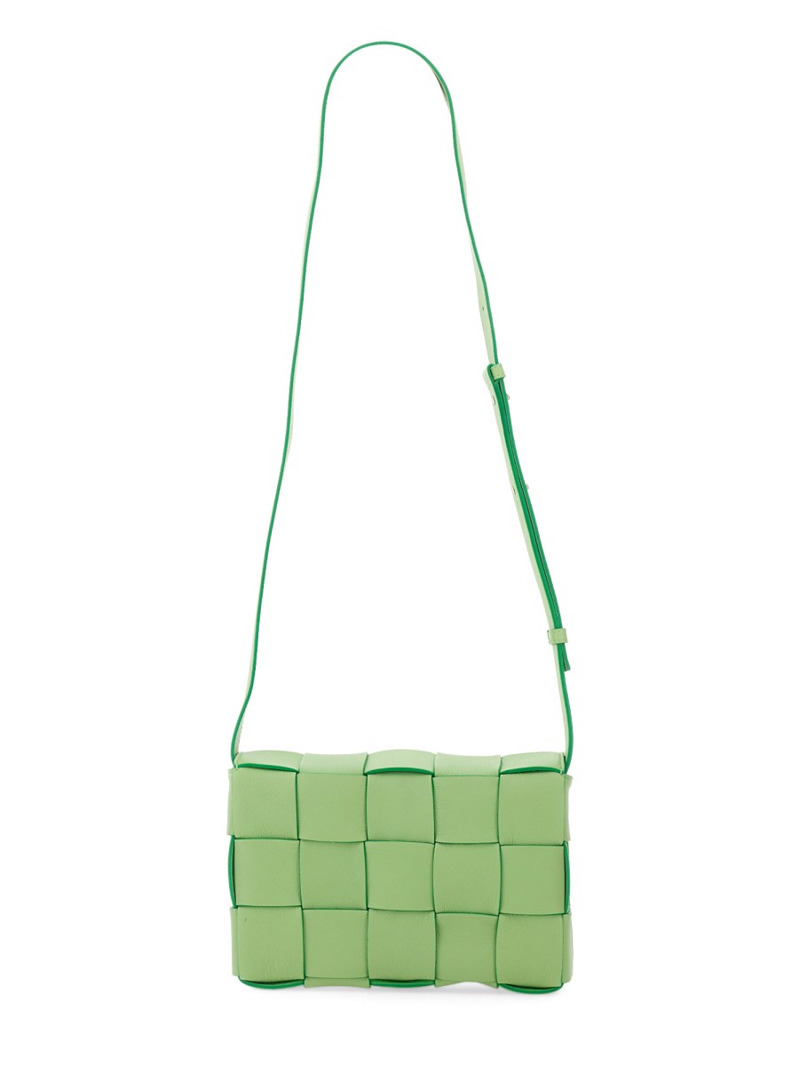 BOTTEGA VENETA BORSA CASSETTE CON MAXI MOTIVO INTRECCIATO DOUBLE FACE