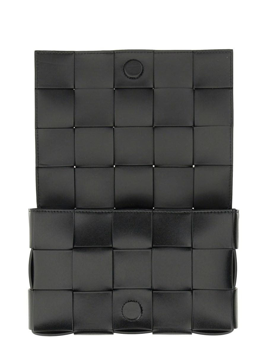 BOTTEGA VENETA BORSA "CASSETTE" IN PELLE CON MOTIVO INTRECCIO