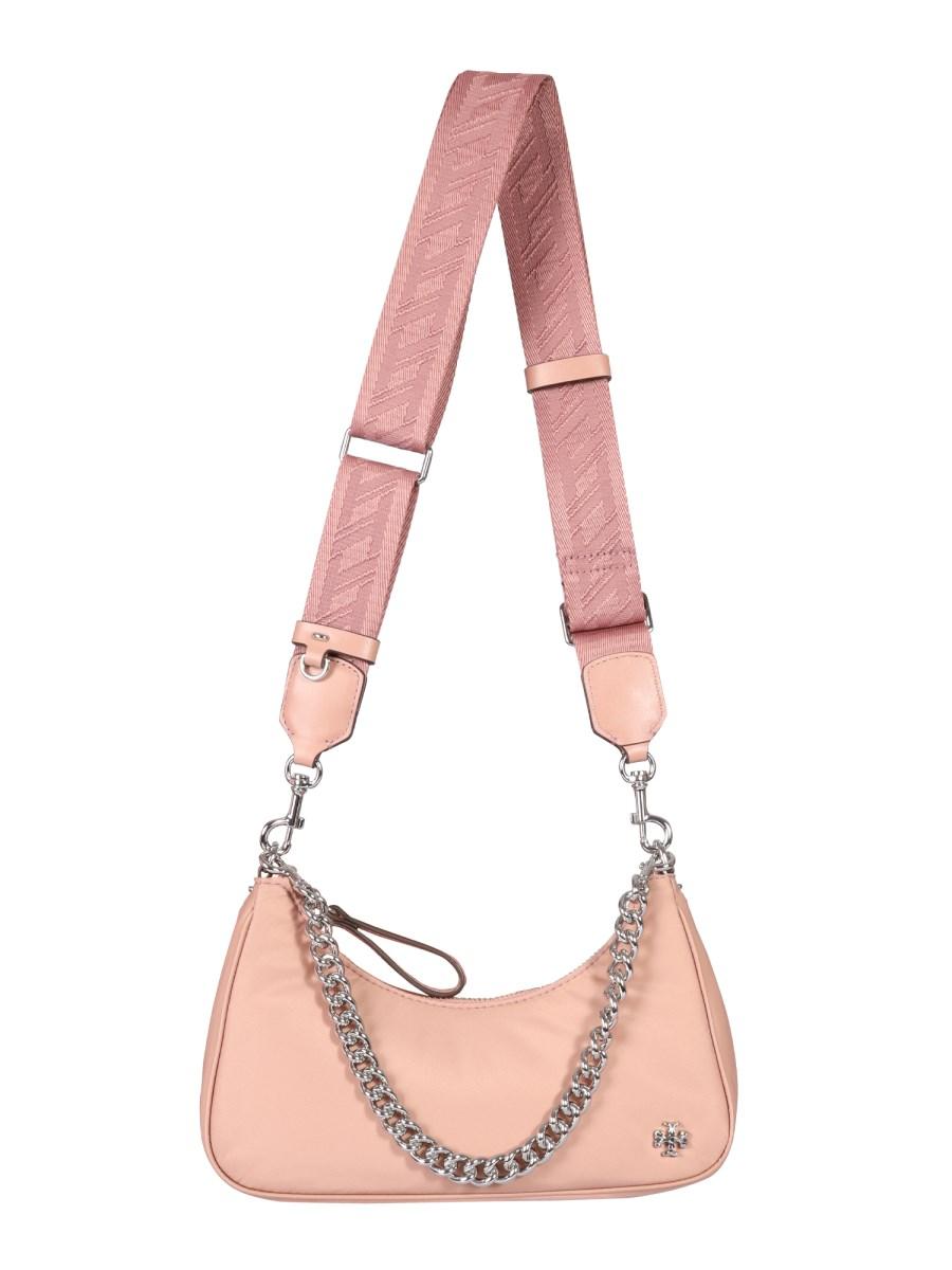 TORY BURCH BORSA CRESCENT 151 MERCER SMALL IN NYLON RICICLATO