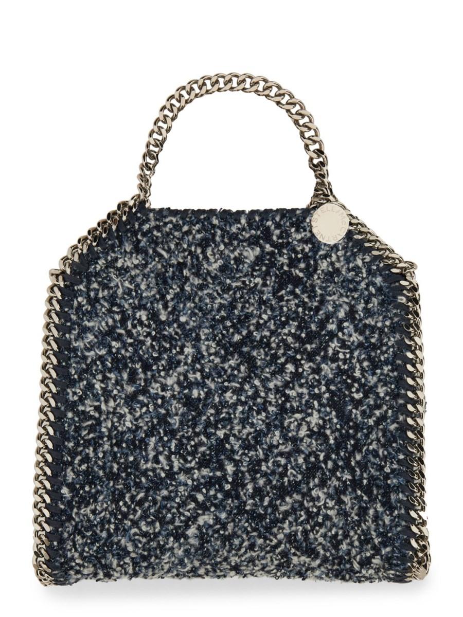 STELLA McCARTNEY BORSA FALABELLA TINY IN TWEED ECO DENIM