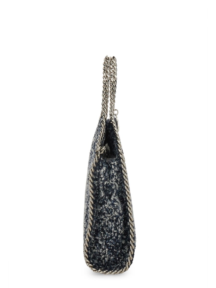 STELLA McCARTNEY BORSA FALABELLA TINY IN TWEED ECO DENIM