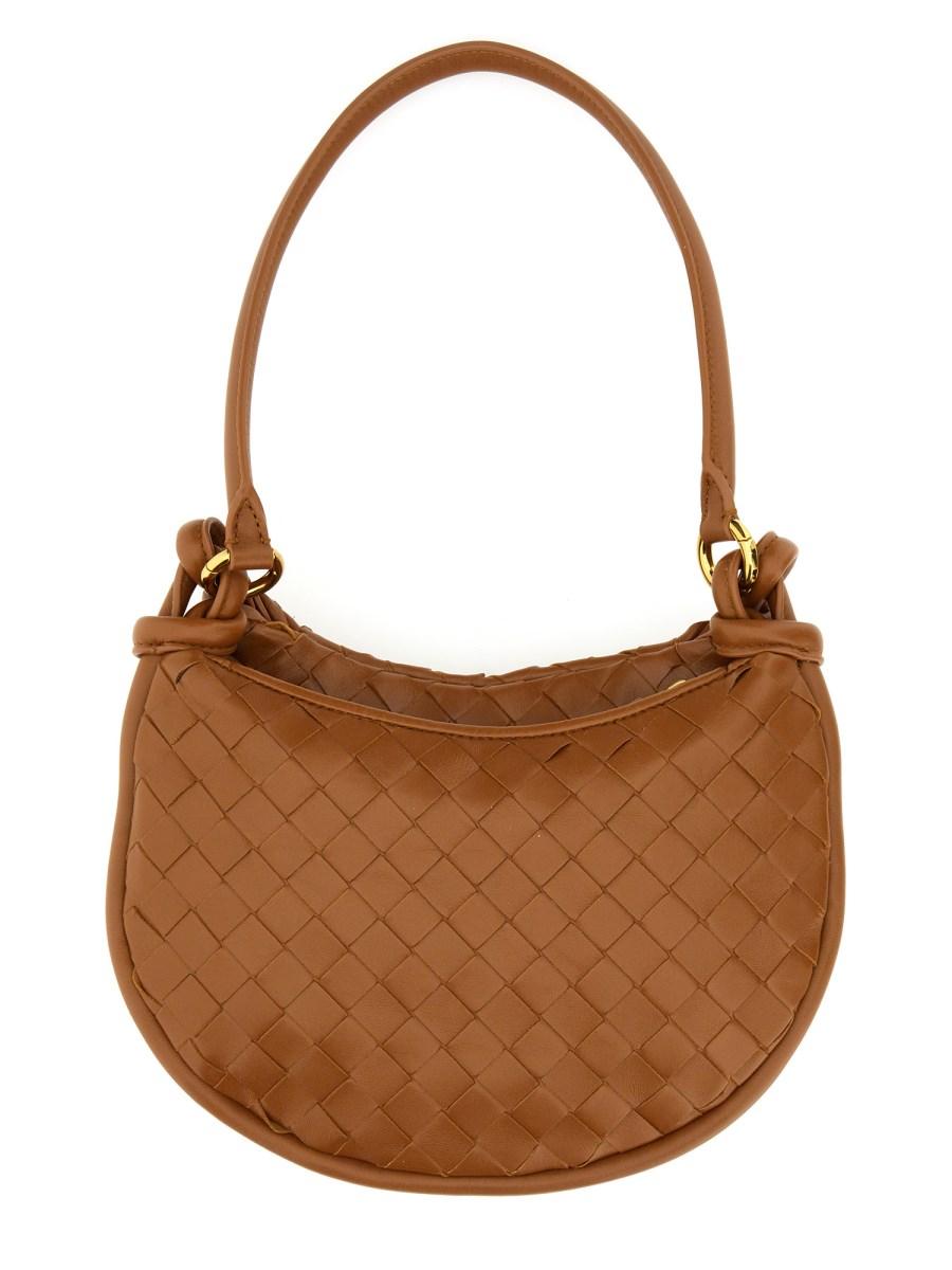 BOTTEGA VENETA BORSA "GEMELLI" SMALL IN PELLE CON MOTIVO INTRECCIATO
