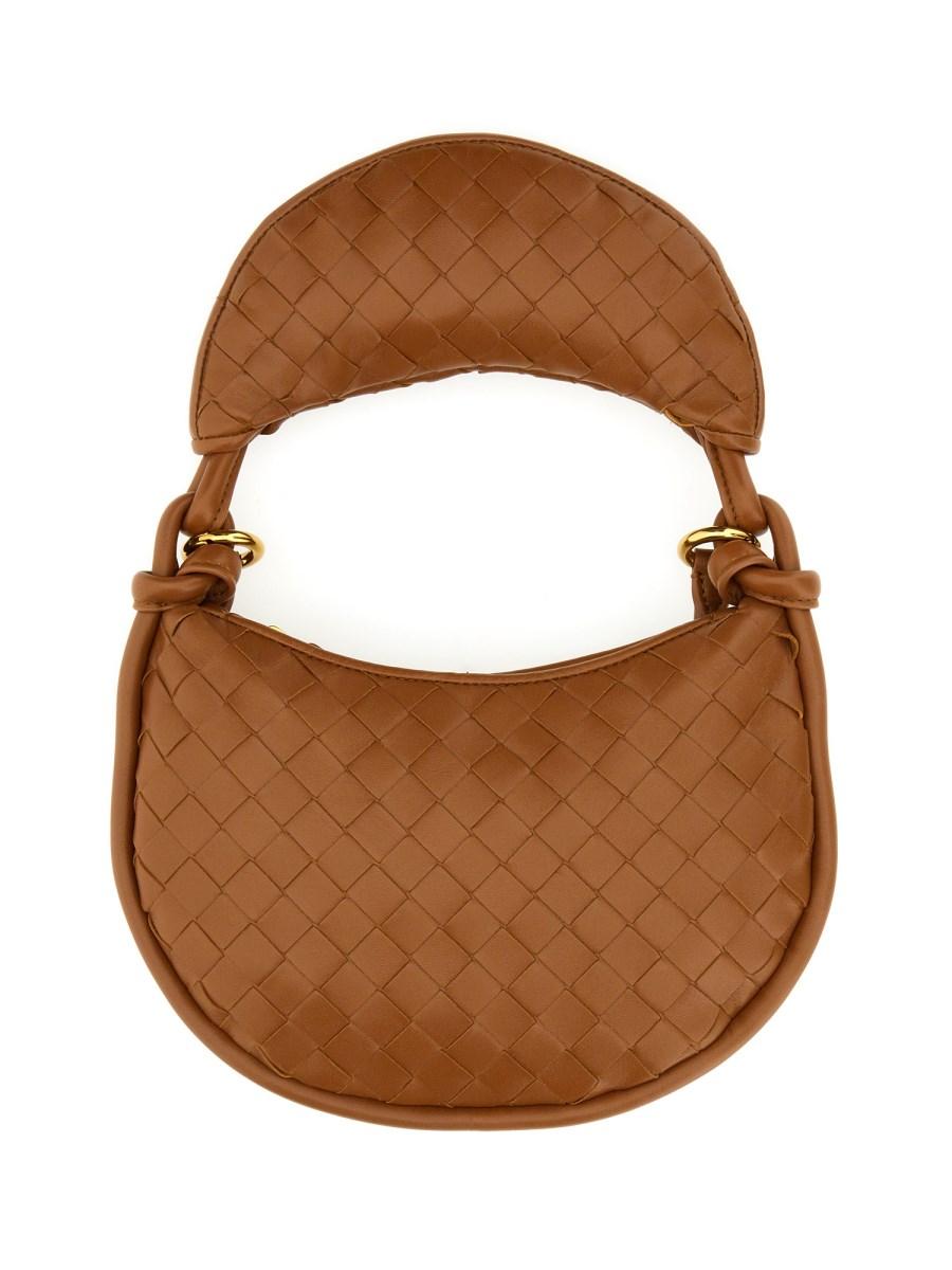 BOTTEGA VENETA BORSA "GEMELLI" SMALL IN PELLE CON MOTIVO INTRECCIATO